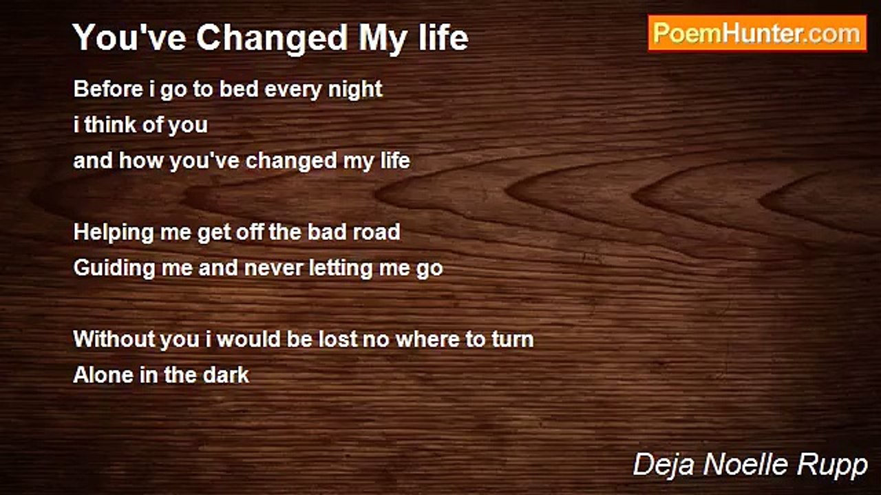 Deja Noelle Rupp - You've Changed My life