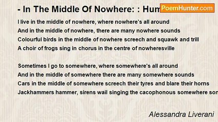 Alessandra Liverani - - In The Middle Of Nowhere: : Humour
