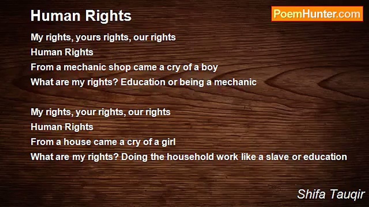 Shifa Tauqir - Human Rights