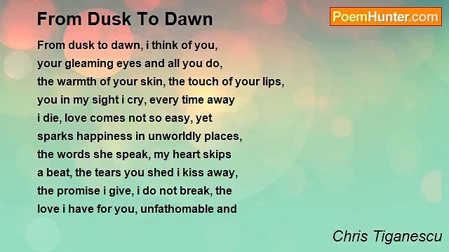 Chris Tiganescu - From Dusk To Dawn