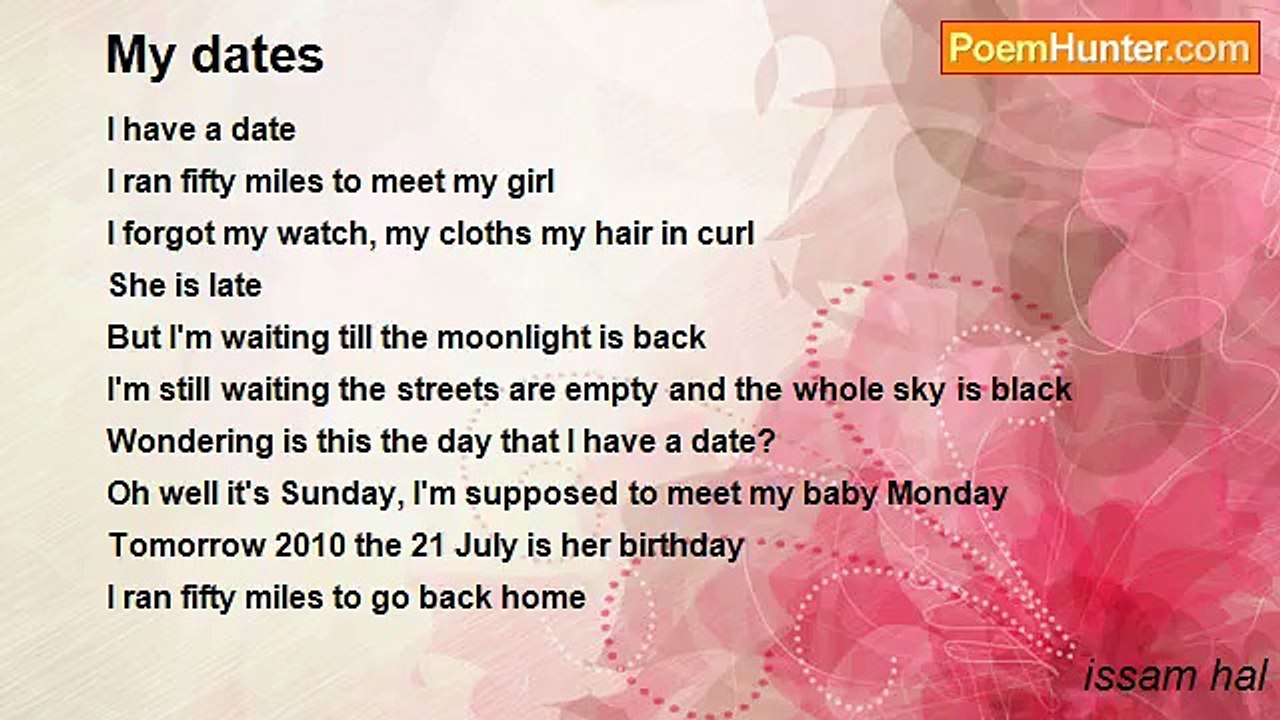 issam hal - My dates