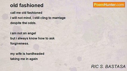 RIC S. BASTASA - old fashioned