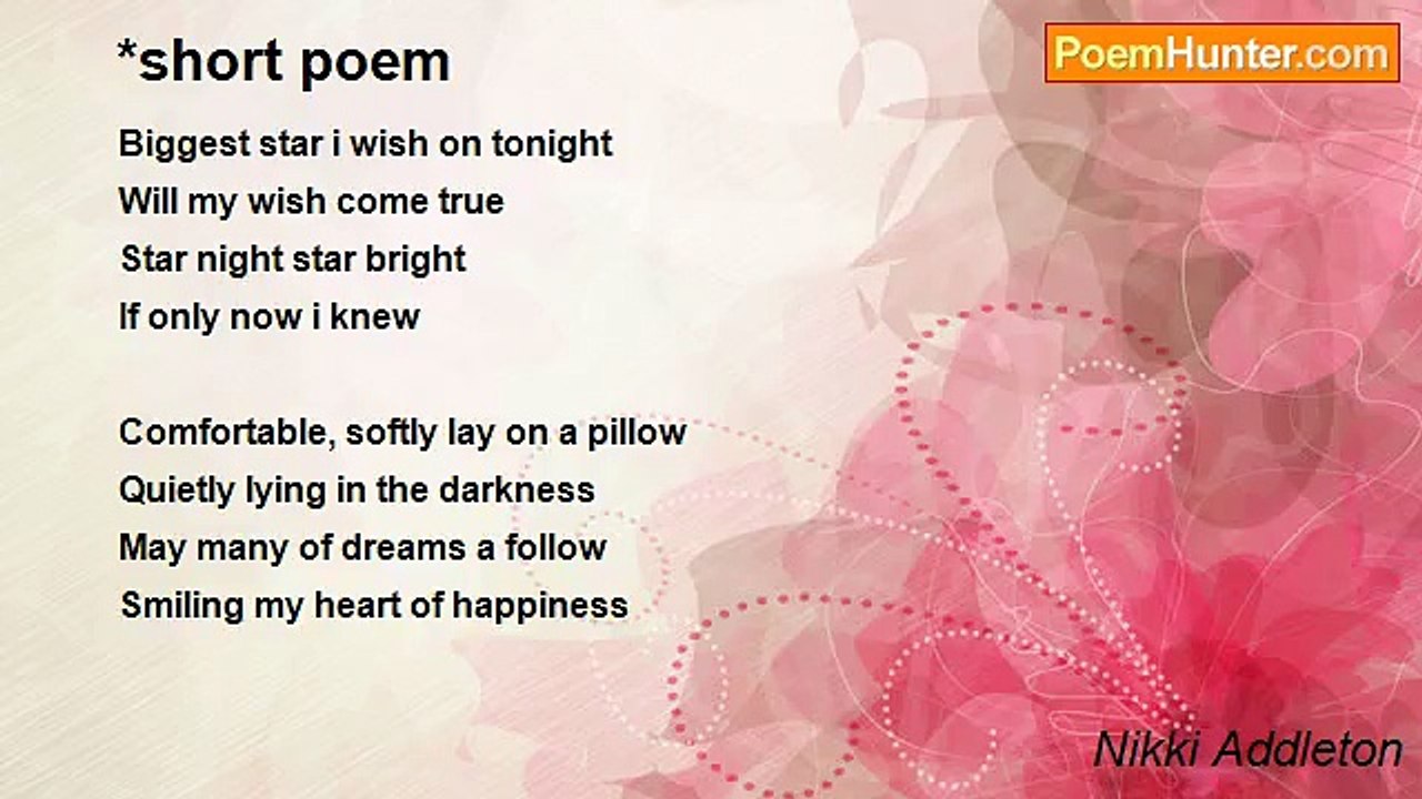 Nikki Addleton - *short poem