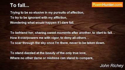 John Richey - To fall...