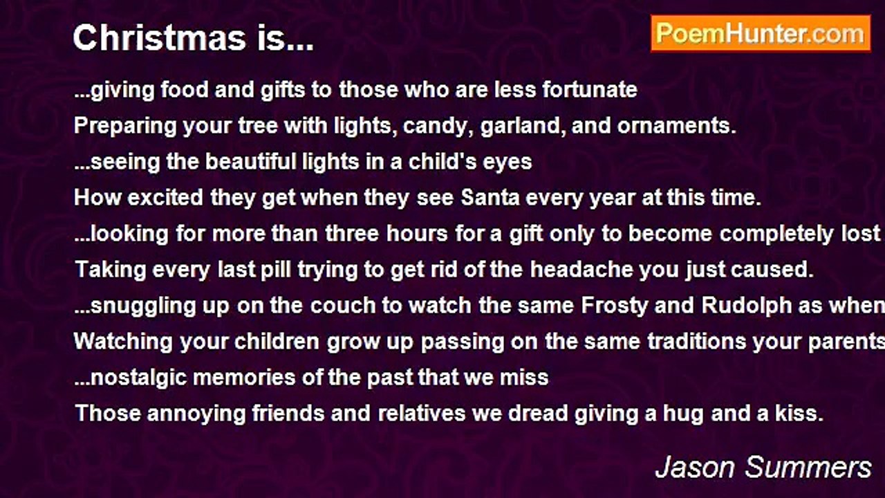 Jason Summers - Christmas is...