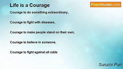 Suruchi Puri - Life is a Courage