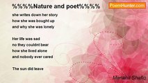 Manahil Shafiq - %%%%Nature and poet%%%%