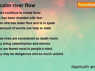 hasmukh amathalal - A calm river flow