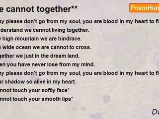 Dwi utami - We cannot together**