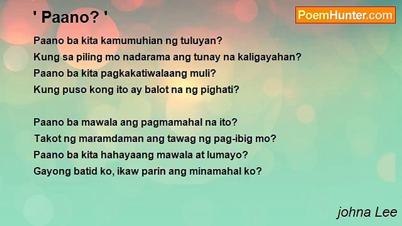 johna Lee - ' Paano? '