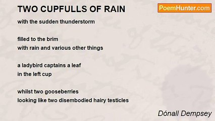 Dónall Dempsey - TWO CUPFULLS OF RAIN