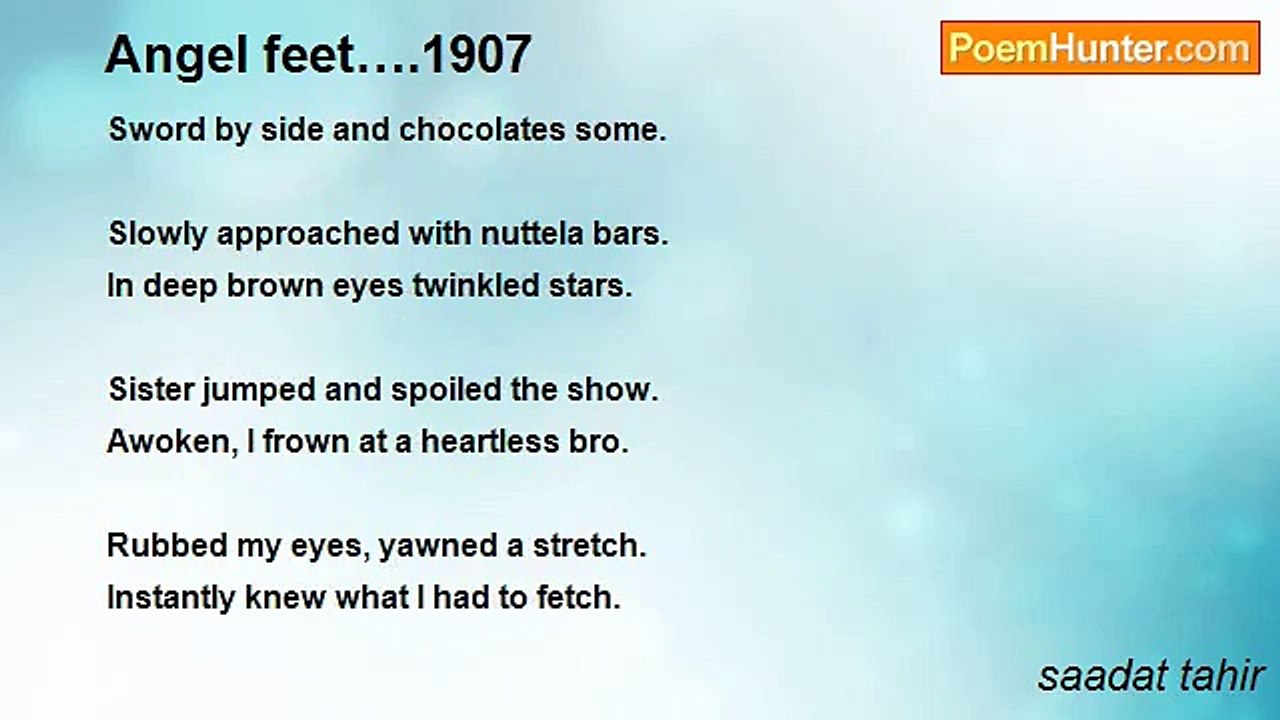 saadat tahir - Angel feet….1907