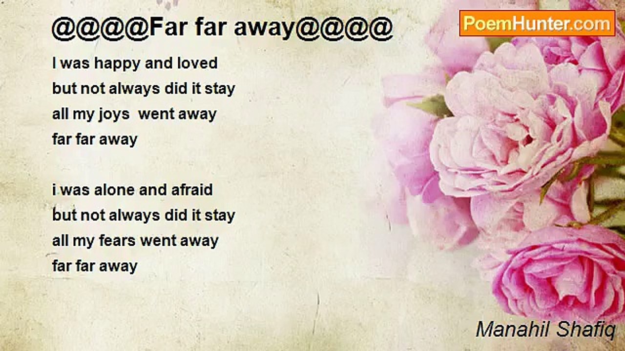 Manahil Shafiq - @@@@Far far away@@@@