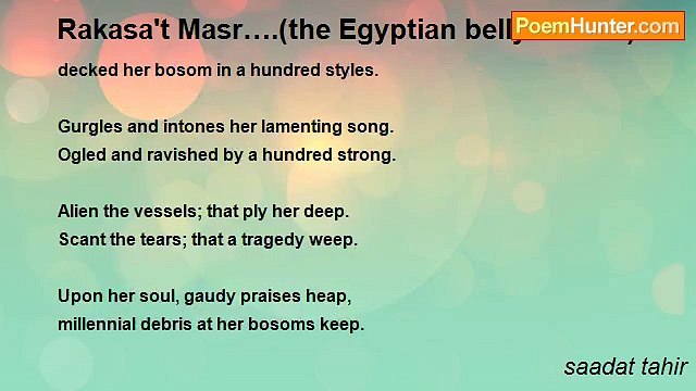 saadat tahir - Rakasa't Masr….(the Egyptian belly dancer)
