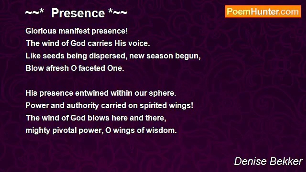 Denise Bekker - ~~*  Presence *~~