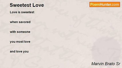 Marvin Brato Sr - Sweetest Love