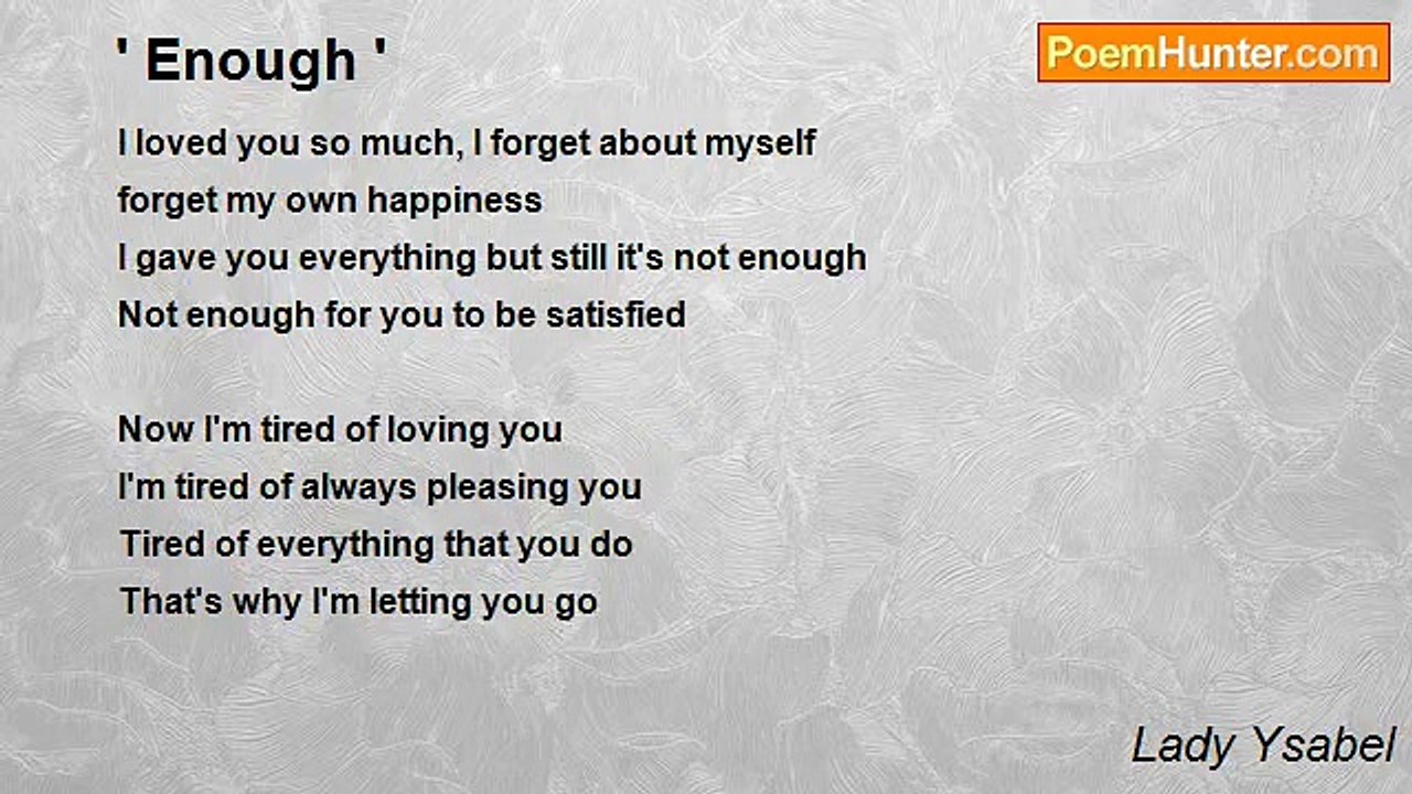 Lady Ysabel - ' Enough '