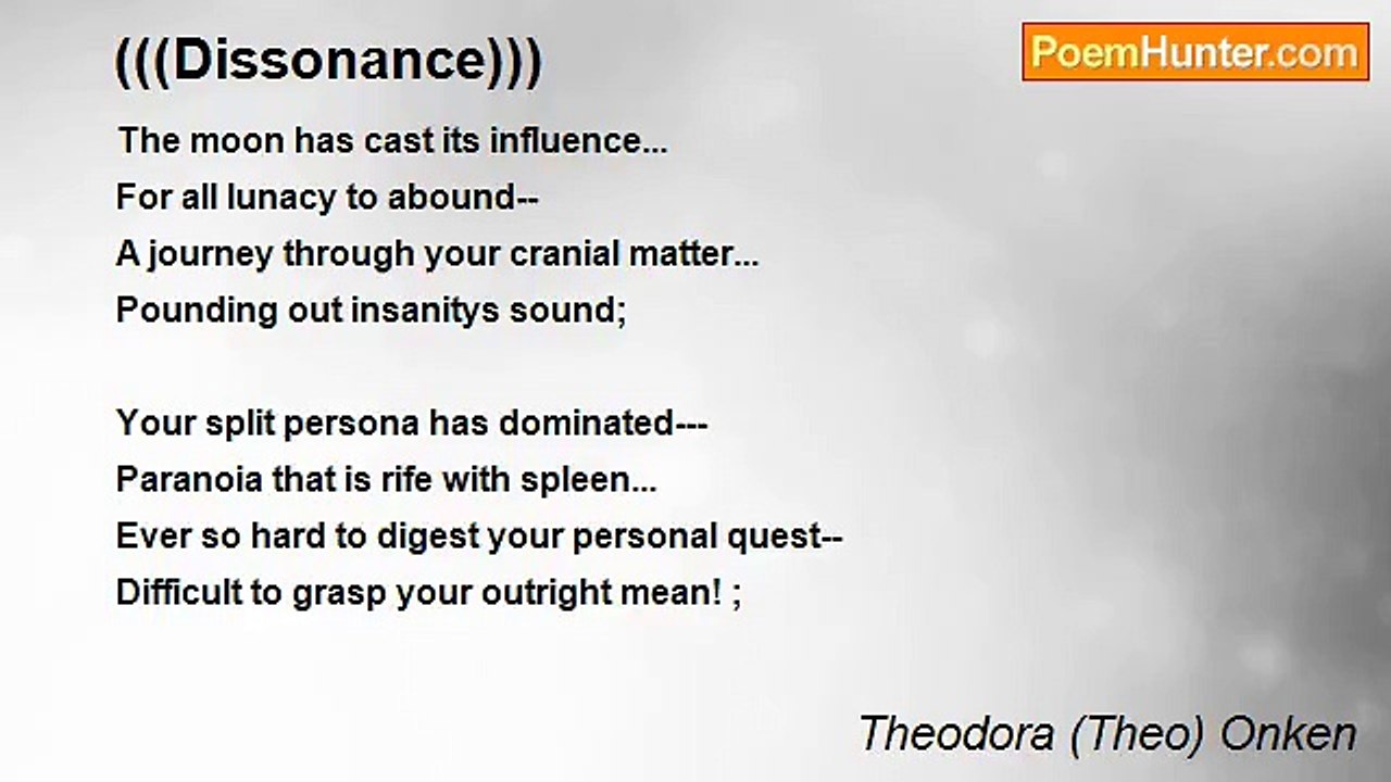 Theodora (Theo) Onken - (((Dissonance)))