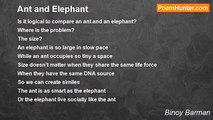 Binoy Barman - Ant and Elephant