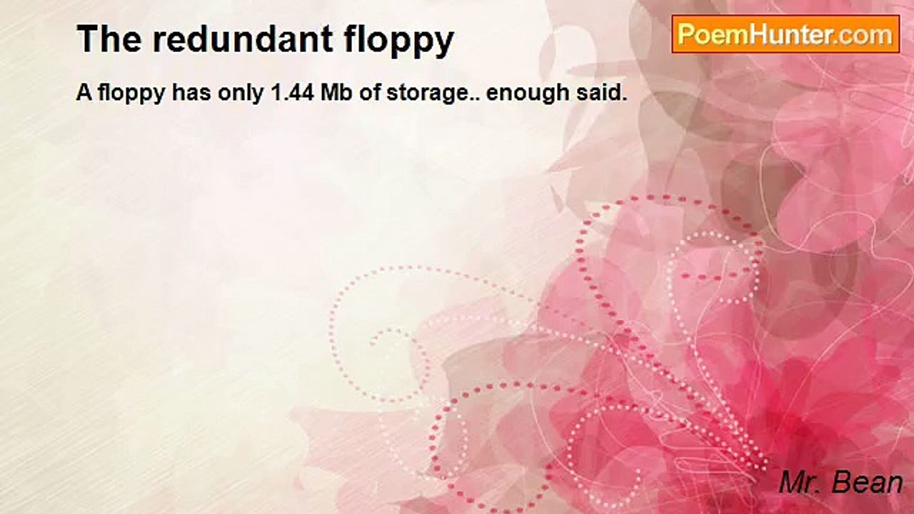 Mr. Bean - The redundant floppy