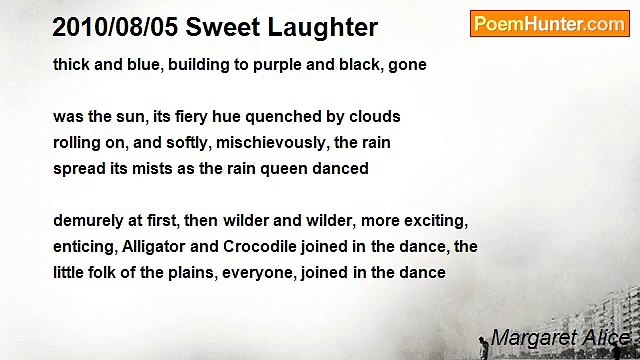 Margaret Alice - 2010/08/05 Sweet Laughter