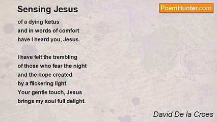 David De la Croes - Sensing Jesus
