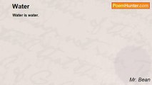 Mr. Bean - Water