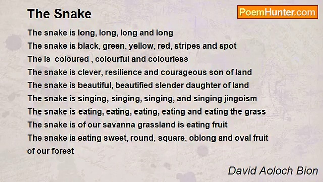 David Aoloch Bion - The Snake