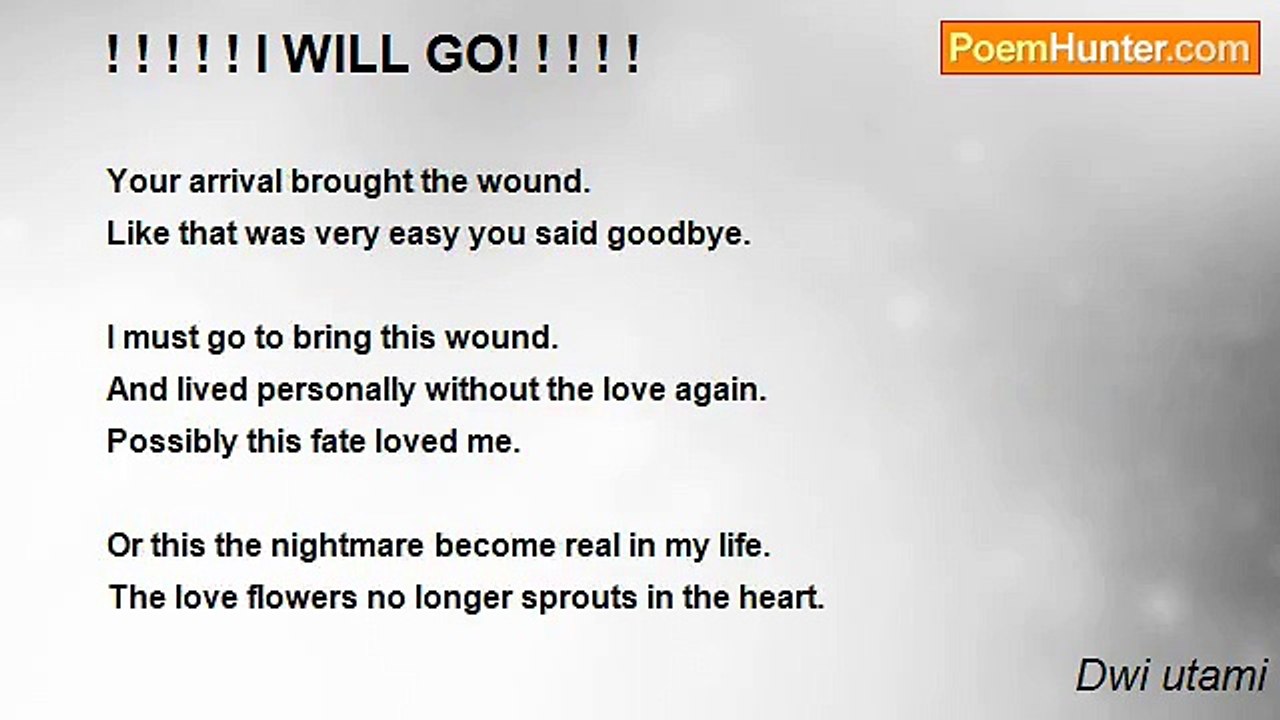 Dwi utami - ! ! ! ! ! I WILL GO! ! ! ! !