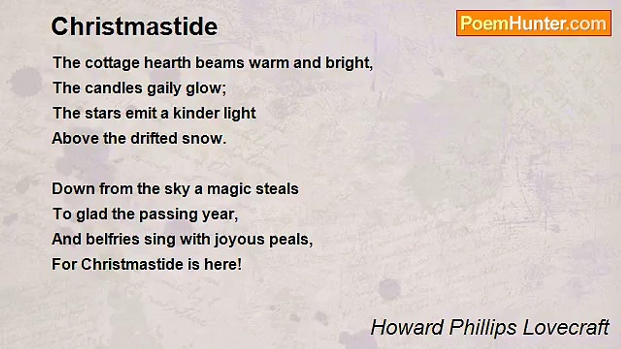 Howard Phillips Lovecraft - Christmastide