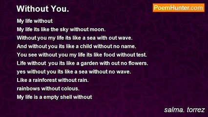 salma. torrez - Without You.