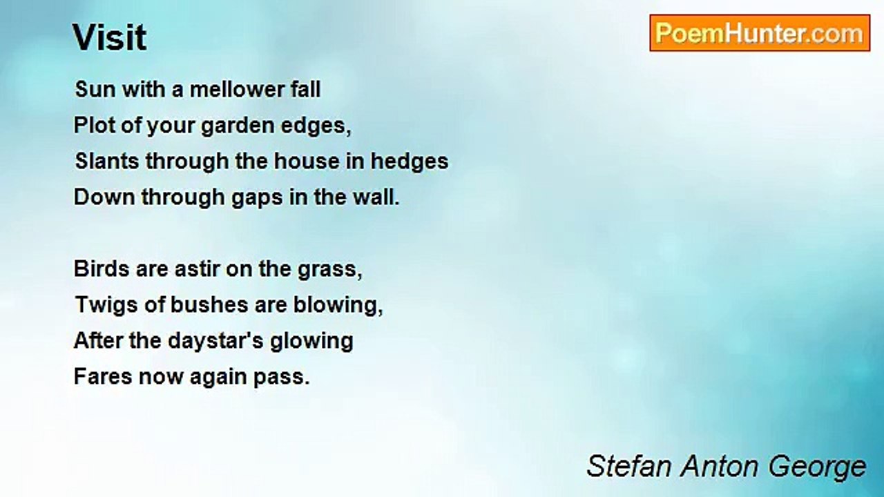 Stefan Anton George - Visit