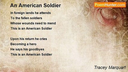 Tracey Marquart - An American Soldier