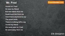 Efe Benjamin - `Mr. Fred
