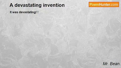 Mr. Bean - A devastating invention