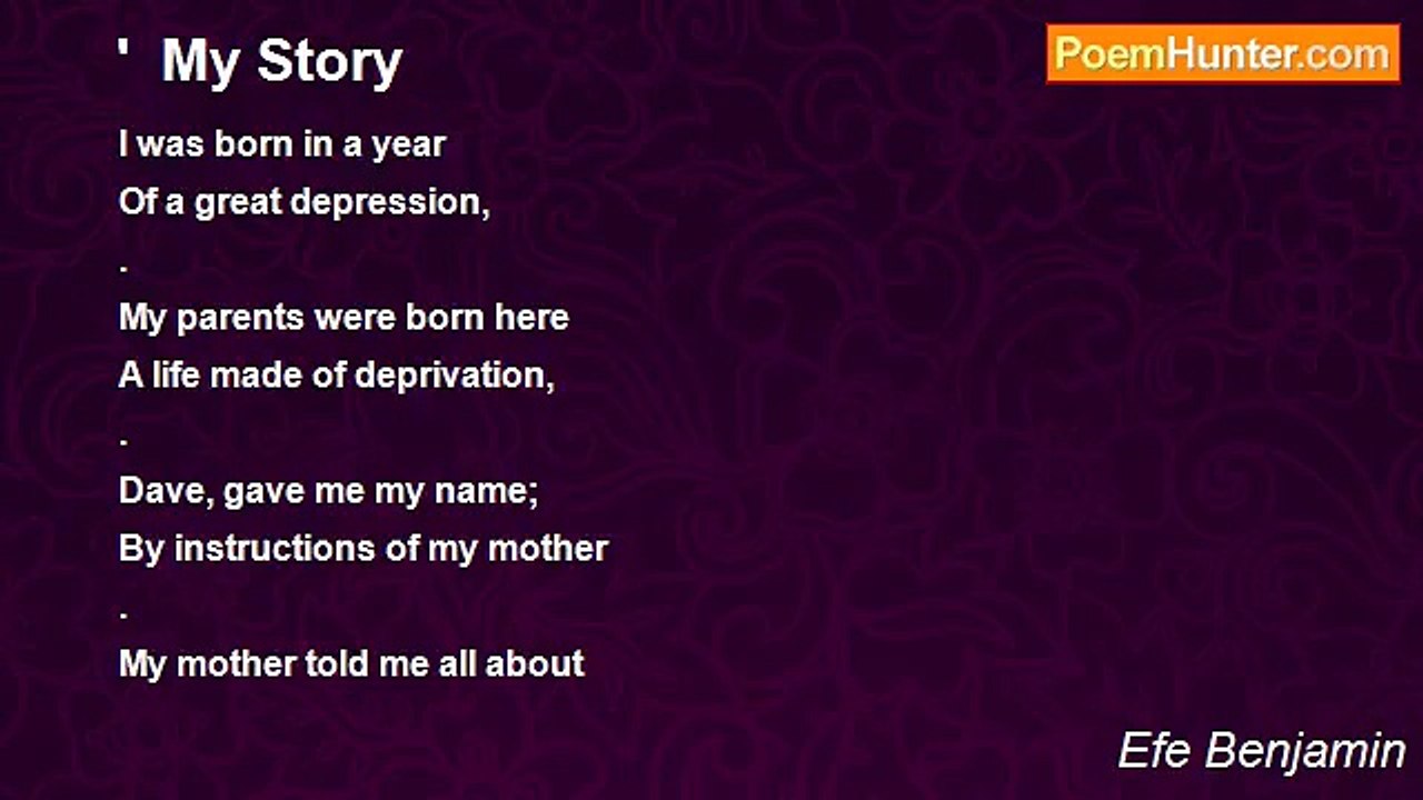 Efe Benjamin - '  My Story