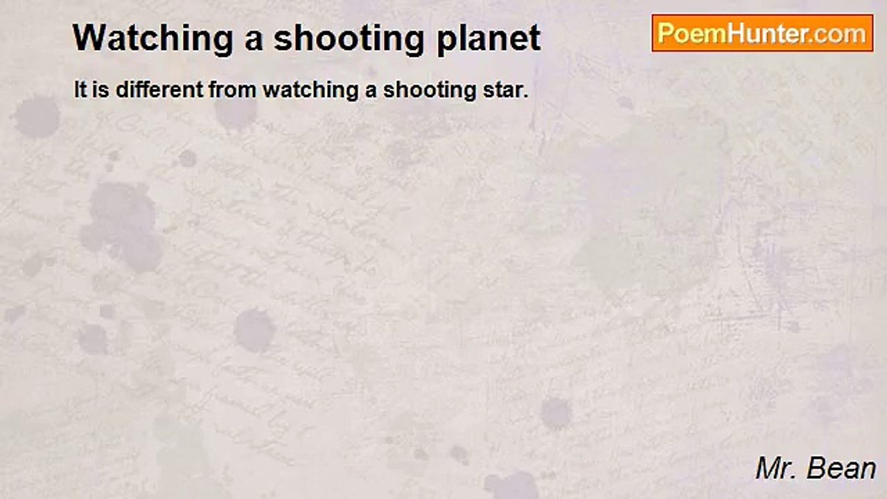 Mr. Bean - Watching a shooting planet