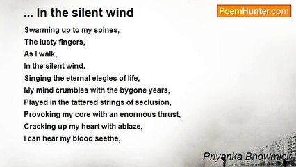 Priyanka Bhowmick - ... In the silent wind