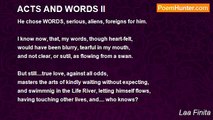 Laa Finita - ACTS AND WORDS II