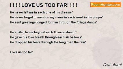 Dwi utami - ! ! ! ! LOVE US TOO FAR! ! ! !