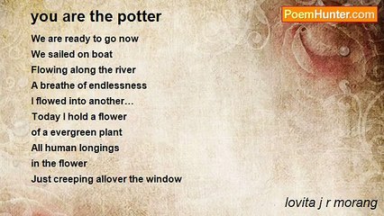 lovita j r morang - you are the potter