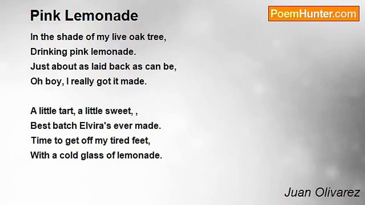 Juan Olivarez - Pink Lemonade
