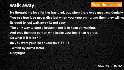 salma. torrez - walk away.