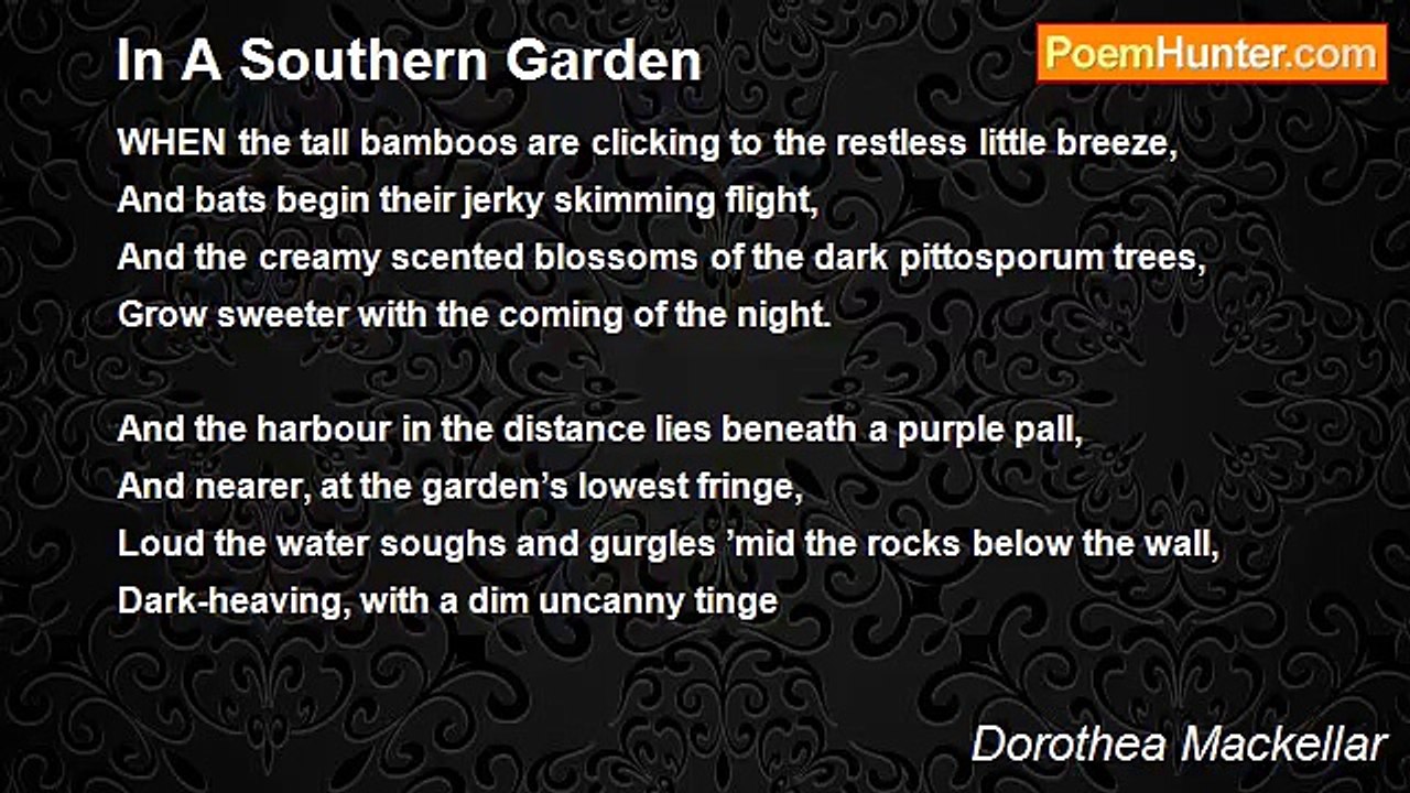 Dorothea Mackellar - In A Southern Garden