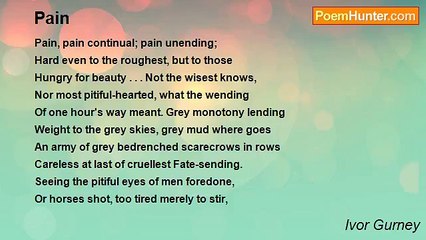 Ivor Gurney - Pain