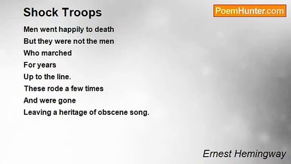 Ernest Hemingway - Shock Troops