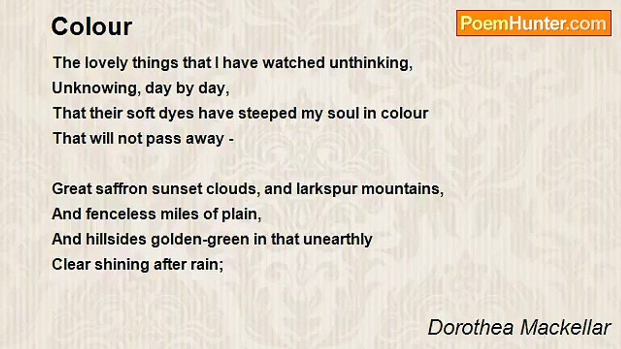 Dorothea Mackellar - Colour
