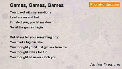 Amber Donovan - Games, Games, Games