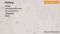 Ono no Komachi - Feeling: