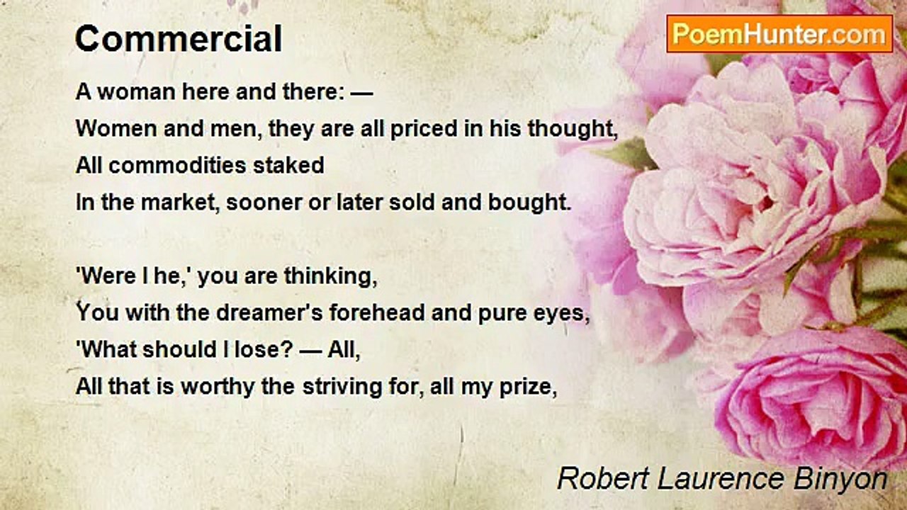 Robert Laurence Binyon - Commercial